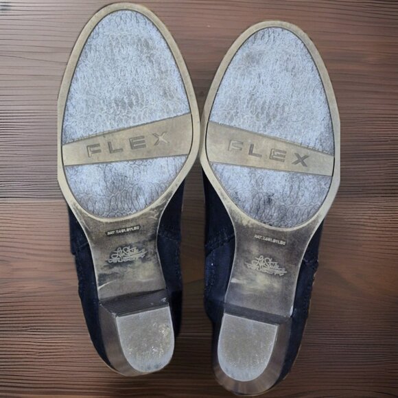 LifeStride Joelle Black Ankle Boots Block Heel Shoes Women's Size 9 - Picture 4 of 6